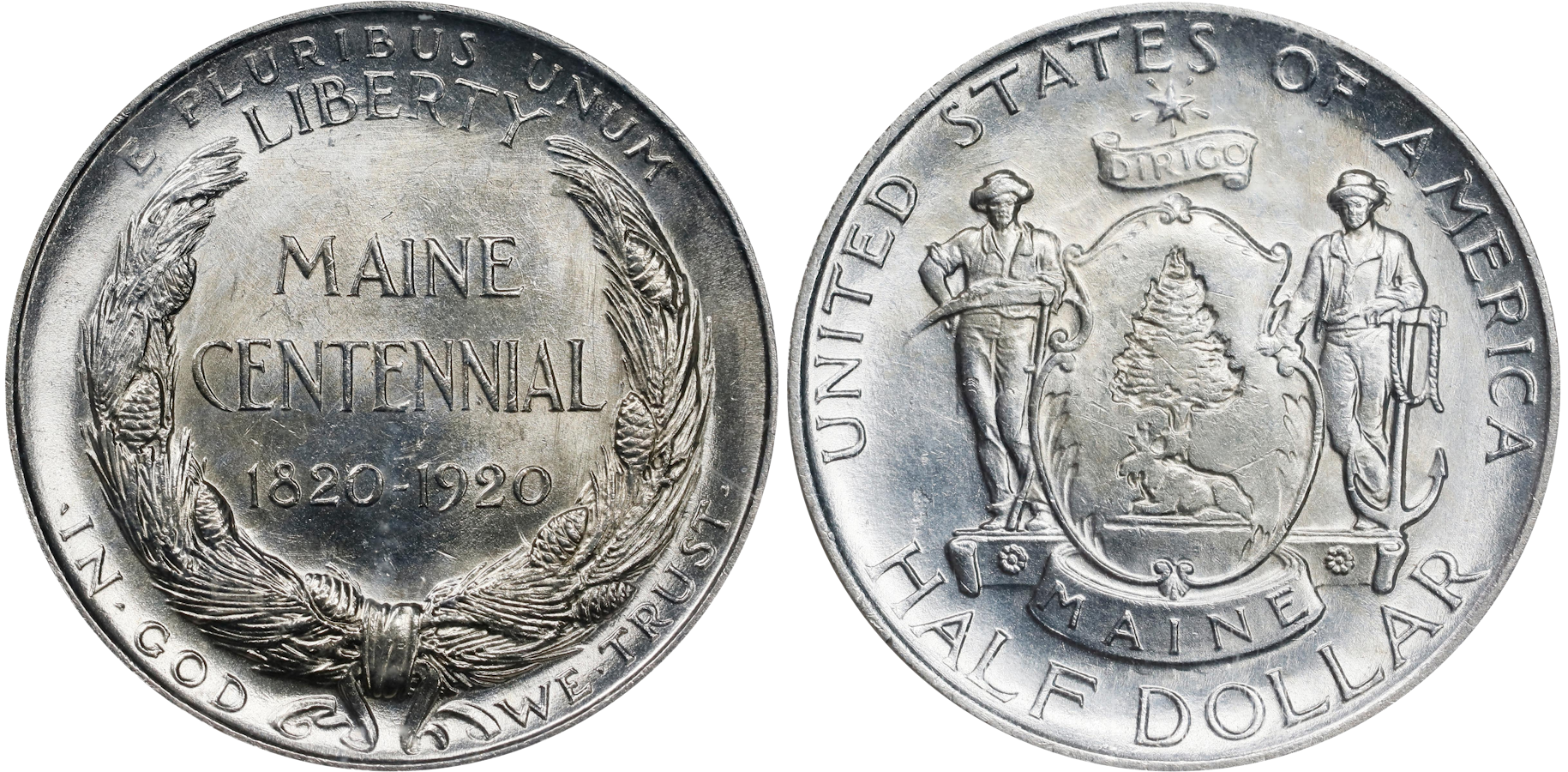 A collection of rare coins from Maine