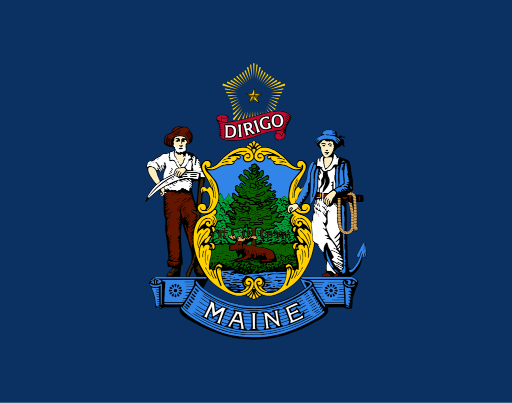 The state flag of Maine